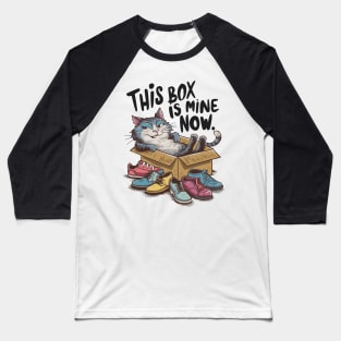 Cat in the box Baseball T-Shirt